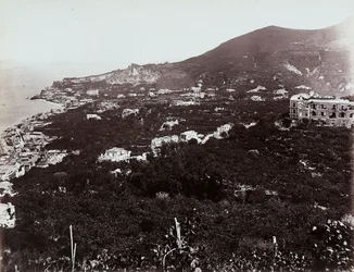 Panoramatický výhled na Casamicciola, nedaleko Neapole