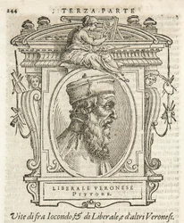 Milán, Biblioteca Braidense, Vite de piv excellent, Giorgio Vasari 1568, liberál Jacopo da Verona
