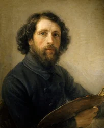 Autoportrét Giovanni Carnovali (1804-1873), olej na plátně, 78x58 cm