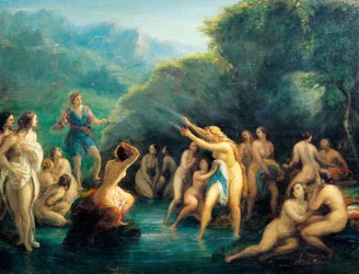 Diana a Actaeon, Giovanni Carnovali známý jako Piccio (1804-1873)