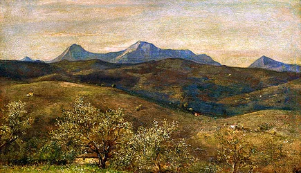 Pohled na Apeniny