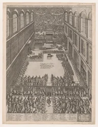 Zrcadlo římské velkoleposti: Papežské shromáždění v Sixtinské kapli, Michelangelův L..., 1582.