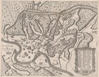 Zrcadlo římské velkoleposti: Starověký Řím a jeho kopce ze západu, 1582., 1582.