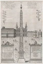 Zrcadlo římské velkoleposti: Egyptský obelisk Konstantina, 1589., 1589.