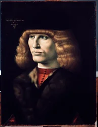 Portrét mladého muže, cca 1495 (olej na dřevě)