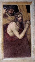 Ježíš nese svůj kříž (Freska