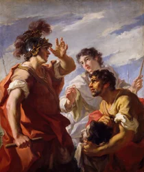 Caesar před Alexandrií, 1724-25.