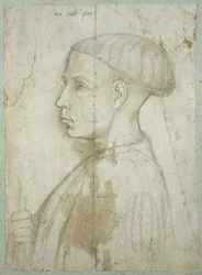 Busta mladého muže z profilu, 1430-40