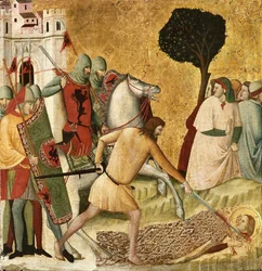 Umučení svatého Kolumba Scény ze života svatého Columby, 1345-1350.