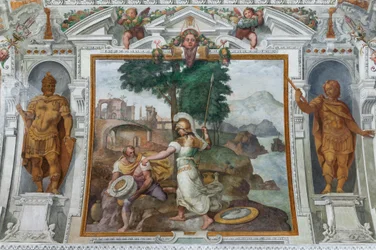 Ulysses a Minerva, kolem 1560 (freska)