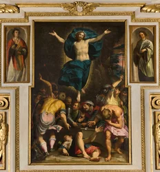 Kaple Panny Marie lidu, druhé rozpětí jižní strana, Giovan Battista Trotti zvaný Malosso, Vzkříšení 1594