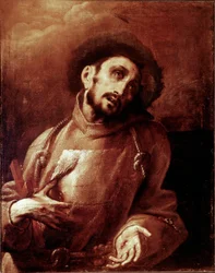Svatý Francois z Assisi v extázi Malba Giovana (Giovanniho) Battista Crespi dit Il Cerano (asi 1575-1632) Rozměr.93,5x74 cm Milán, Brera Art Gallery