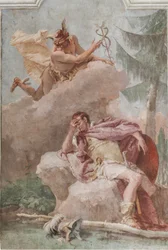 Palazzina (Malá budova), třetí místnost nebo místnost Aeneid: „Aeneas sní o Merkurovi, který mu nařídí odejít“