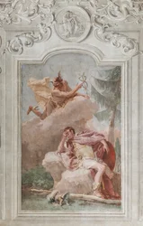 Palazzina (Malá budova), třetí místnost nebo místnost Aeneid: „Aeneas sní o Merkurovi, který mu nařídí odejít“