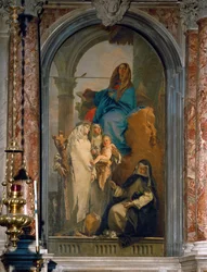 Svatá Marie s dítětem a tři dominikánští světci (freska)