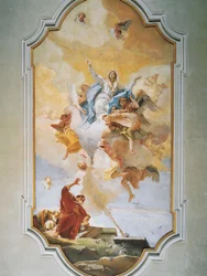 Nanebevzetí, Giovanni Battista Tiepolo (1696-1770), freska, Oratoř čistoty, Udine