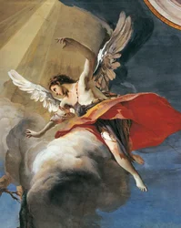 Obětování Izáka Giovanni Battista Tiepolo (1696-1770), freska, Detail, patriarchální palác, Guest Hall, Udine