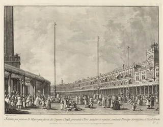 Procesí na den Božího těla na náměstí Piazza San Marco