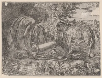 Svatý Jan Křtitel s beránkem, 1600-35.