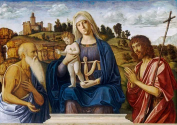 Madona s dítětem se svatým Jeronýmem a svatým Janem Křtitelem, c. 14921495.