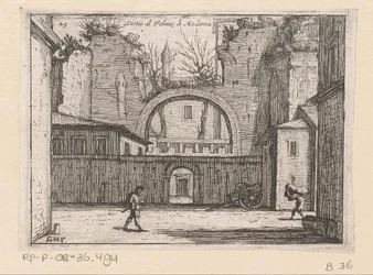 Ruiny v Římě Dictio v Palazzo di Madama (titul na objektu) Gezichten op Rome (název série) Některé pohledy a perspektivy neobydlených míst v Římě (název série)