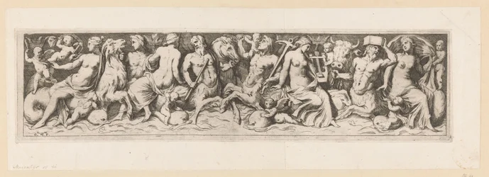 Tritony, nereidy a putti