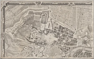 Nová mapa Říma, kterou vynesl na světlo Giambattista Nolli v roce MDCCXLVII, známá jako La Pianta Grande di Roma