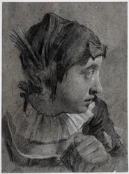 Hlava mladé dívky (Barbara Piazzetta?)
