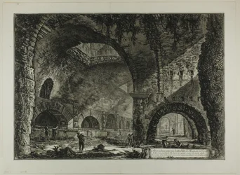 Další vnitřní pohled na vilu Maecenas, Tivoli, z Views of Rome
