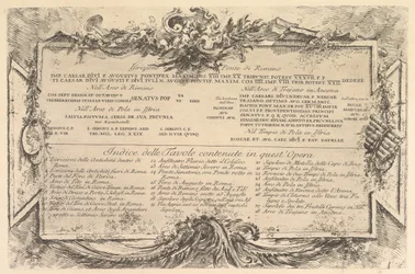 Začátek Nápis na straně R ..., ca. 1748.