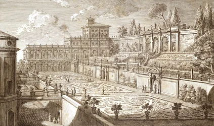 Colonna Gardens v Římě, Giovanni Battista Piranesi (1720-1778)