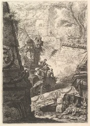 Frontispiece: First Part of Architectures, and Perspectives, Řím, ca. 1750.