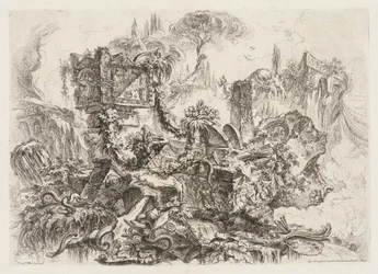 Groteschi: Ruiny s hady, ca. 1745-50.