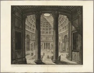 Vnitřní pohled na Pantheon, z Views of Rome