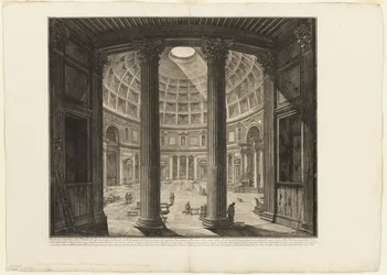 Vnitřní pohled na Pantheon, z Views of Rome