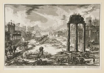 Pohled na Campo Vaccino, z Views of Rome