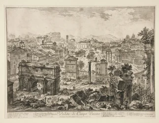 Pohled na Campo Vaccino, z Views of Rome
