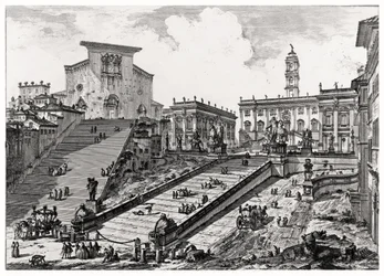 Pohled na Capitoline Hill, ze série 