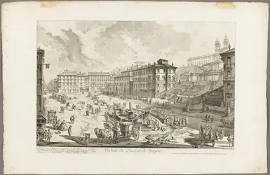 Pohled na Piazza di Spagna, z Views of Rome