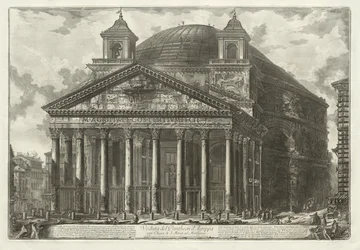 Pohledy na Řím: Pantheon, 1761.
