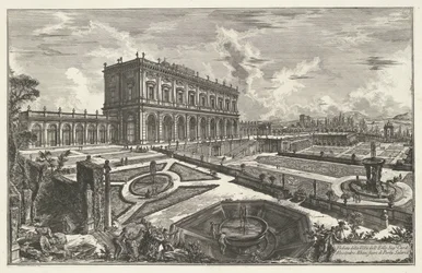 Villa Albani te Rome Pohled na Villa dell