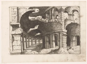 Gezicht in het Colosseum te Rome Colossaei ro pros.us (název na objektu) Římské ruiny (název série) Některé důležité památky římského starověku (...) (název série)