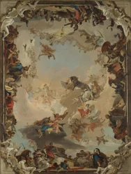 Alegorie planet a kontinentů, 1752