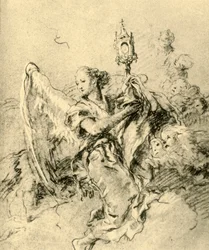 Anděl s monstrance, 1767-1769, 1928
