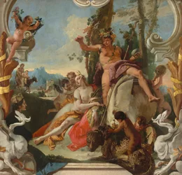 Bacchus a Ariadne, c. 17431745.