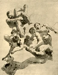 Boj obrů, polovina 18. století, 1928