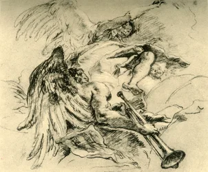 Skupina andělů, c1754, 1928