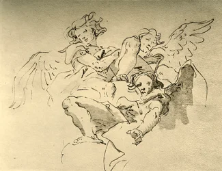 Vznášející se andělé, polovina 18. století, 1928