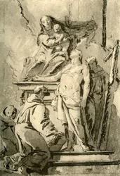 Madonna na trůn se svatými, polovina 18. století, 1928