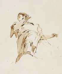 Mužská(?) postava při pohledu zdola